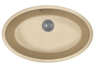 Кухонная мойка Florentina Вега Овал бежевый